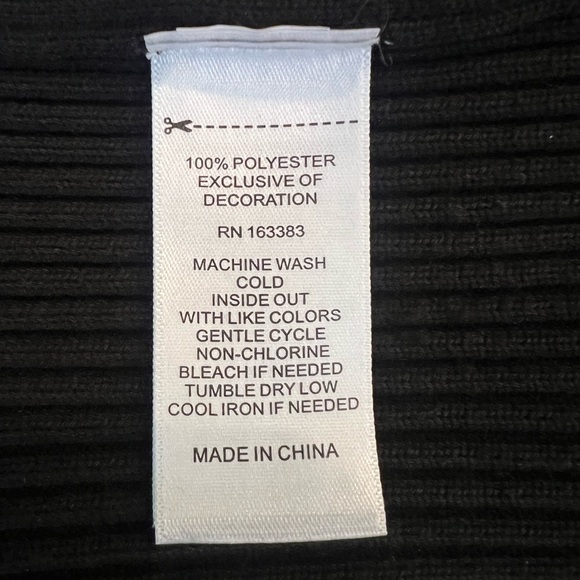 RIO & RIAN Black Zippered 3/4 sleeves Women's Top/size L - Picture 7 of 8